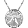 LUISIA® Halskette "Sinja" mit Kristallen von Swarovski® - 14 mm - Silber / Crystal