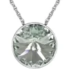 LUISIA® Halskette "Sinja" mit Kristallen von Swarovski® - 14 mm - Silber / Black Diamond