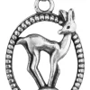 LUISIA® Halskette Valentina Reh mit Kristallen von Swarovski® - Lindgrün