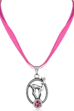 LUISIA® Halskette Valentina Reh mit Kristallen von Swarovski® - Pink