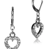 LUISIA® Herz Ohrringe "Evie" mit Kristallen von Swarovski® | Kristall