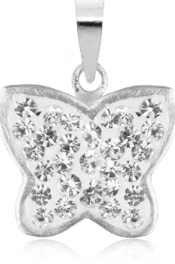 LUISIA® Kettenanhänger Schmetterling mit Kristallen von Swarovski® - 925 Sterling Silber - Kristall