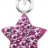 LUISIA® Kettenanhänger Stern mit Kristallen von Swarovski® - 925 Sterling Silber - Pink