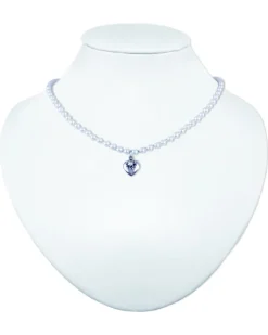 LUISIA® Kinder Perlenkette "Luna" mit Kristallen von Swarovski® | Weiß