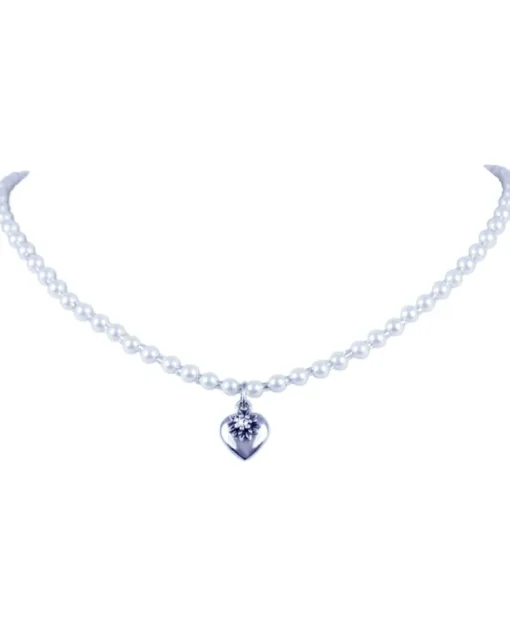 LUISIA® Kinder Perlenkette "Luna" mit Kristallen von Swarovski® | Weiß