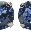 LUISIA® Ohrringe Emily mit Kristallen von Swarovski® 9 mm - Hellblau