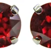 LUISIA® Ohrringe Emily mit Kristallen von Swarovski® 9 mm - Rot