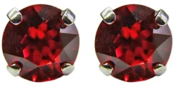 LUISIA® Ohrringe Emily mit Kristallen von Swarovski® 9 mm - Rot