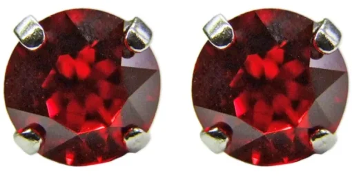 LUISIA® Ohrringe Emily mit Kristallen von Swarovski® 9 mm - Rot