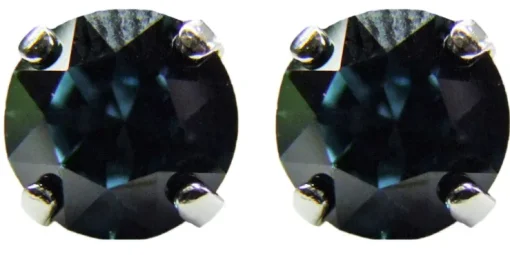 LUISIA® Ohrringe Emily mit Kristallen von Swarovski® 9 mm - Ozeanblau