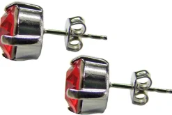 LUISIA® Ohrringe Emily mit Kristallen von Swarovski® 9 mm - Rot