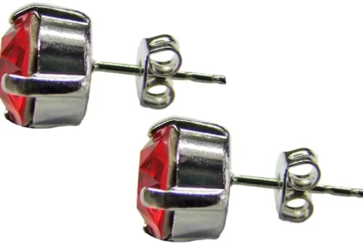 LUISIA® Ohrringe Emily mit Kristallen von Swarovski® 9 mm - Rot