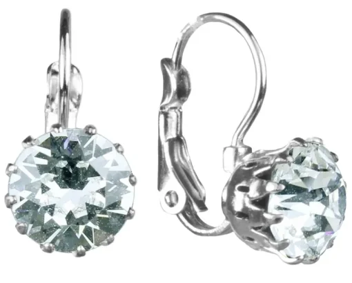 LUISIA® Ohrringe Grazia mit Kronen Anhänger und Kristall von Swarovski® - Kristall