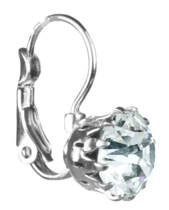 LUISIA® Ohrringe Grazia mit Kronen Anhänger und Kristall von Swarovski® - Kristall