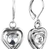 LUISIA® Ohrringe Lisanne Herzanhänger mit Kristallen von Swarovski® - Kristall