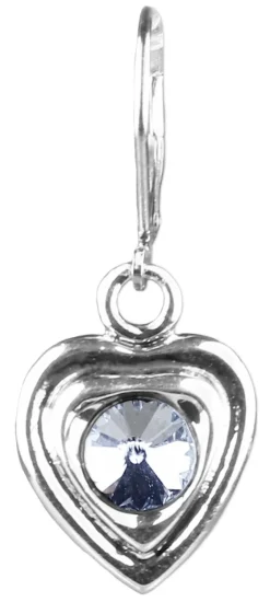 LUISIA® Ohrringe Lisanne Herzanhänger mit Kristallen von Swarovski® - Kristall