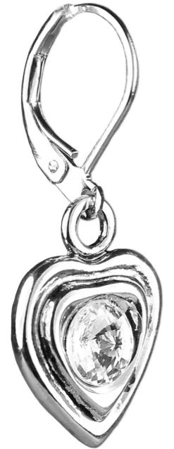 LUISIA® Ohrringe Lisanne Herzanhänger mit Kristallen von Swarovski® - Kristall