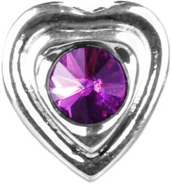 LUISIA® Ohrringe Lisanne Herzanhänger mit Kristallen von Swarovski® - Pink