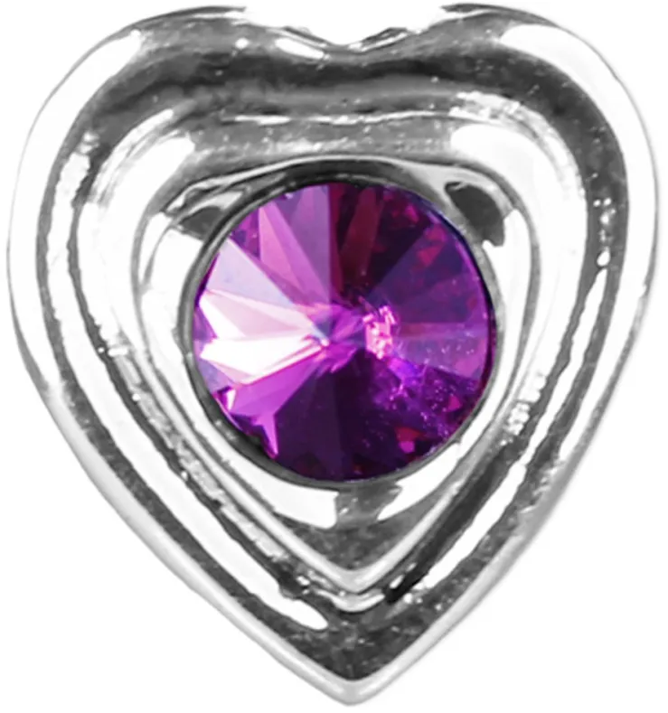 LUISIA® Ohrringe Lisanne Herzanhänger mit Kristallen von Swarovski® - Pink