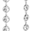 LUISIA® Ohrringe "Calanthe" mit fünf Kristallen von Swarovski® - Silber / Crystal
