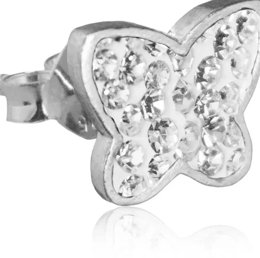 LUISIA® Ohrringe Schmetterling Kristallen von Swarovski® - 925 Sterling Silber - Kristall