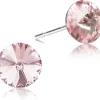 LUISIA® Ohrstecker mit Kristallen von Swarovski® - 6 mm Light Rosé / Rose