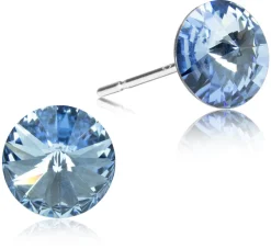 LUISIA® Ohrstecker mit Kristallen von Swarovski® - 6 mm Light Safir / Hellblau