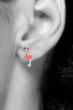 LUISIA® Ohrstecker "Flamingo" E-15550 - 925 Sterling Silber
