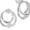 LUISIA® Ohrstecker "Infinity Ringe" mit Zirkonia 66523 - 925 Silber Ohrringe