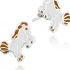 LUISIA® Ohrstecker "Pferd" E-15084 - 925 Sterling Silber