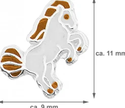 LUISIA® Ohrstecker "Pferd" E-15084 - 925 Sterling Silber