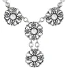 LUISIA® Perlen Halskette mit Blüte und Perle