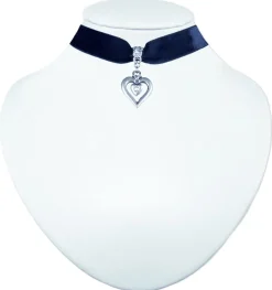 LUISIA® Samt Kropfband Heart in Heart 51239-47712 | Schwarz