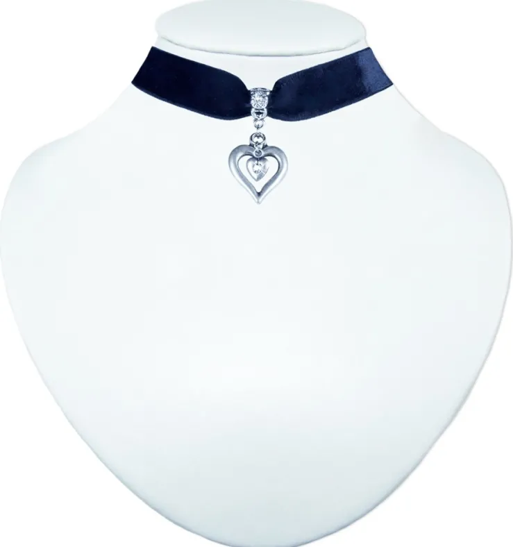 LUISIA® Samt Kropfband Heart in Heart 51239-47712 | Schwarz