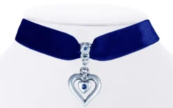 LUISIA® Samt Kropfband Heart in Heart 51239-47712 | Dunkelblau