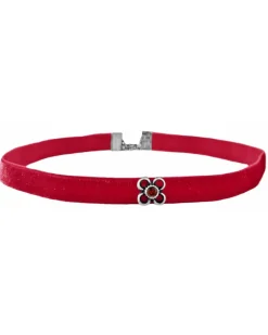 LUISIA® Samt Kropfband "Ramona" mit Kristall von Swarovski® | Rot