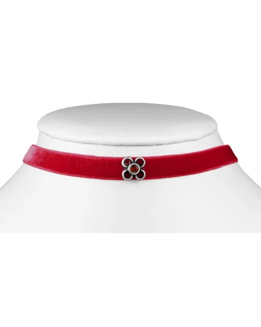 LUISIA® Samt Kropfband "Ramona" mit Kristall von Swarovski® | Rot