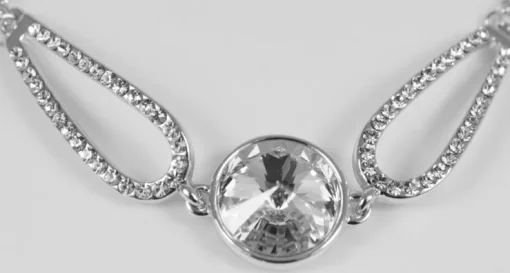 LUISIA® Silbernes Damen Armband mit Rivoli Kristall von Swarovski®