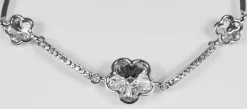 LUISIA® Silbernes Damen Blumen Armband mit Kristallen von Swarovski®