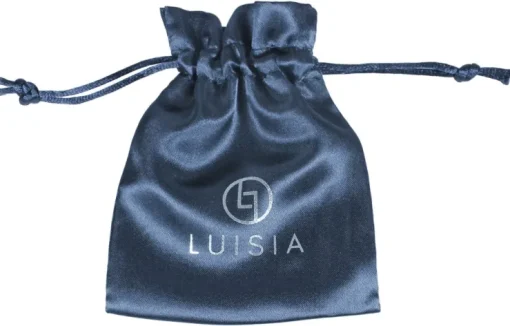 LUISIA® Spiral Armreif "Fjella" mit zwei Kristallen von Swarovski® - Silber / Aquamarine