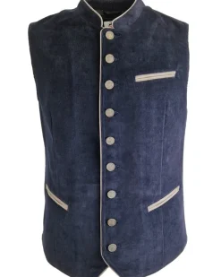 MADDOX Cord Trachten Weste "Dieter" | Navy