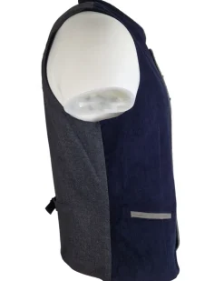 MADDOX Cord Trachten Weste "Dieter" | Navy