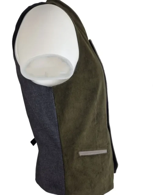 MADDOX Cord Trachten Weste "Dieter" | Moos