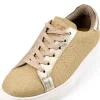 MADDOX Damen Glitzer Schuhe Sneaker "Patrizia" | Gold