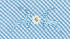 Maddox Damen Langarm Trachtenbluse Innsbruck - Hellblau Sky