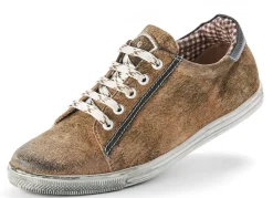 MADDOX Damen Leder Sneaker "Valentina" Trachten Schuhe | Wood Nappato