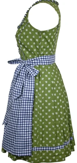MADDOX Dirndl "Achensee" Traditionell | Olive Kobalt 55 cm