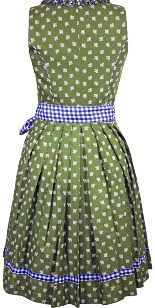 MADDOX Dirndl "Achensee" Traditionell | Olive Kobalt 55 cm