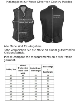 MADDOX Herren Leinen Trachten Weste "Oliver" | Olivgrün