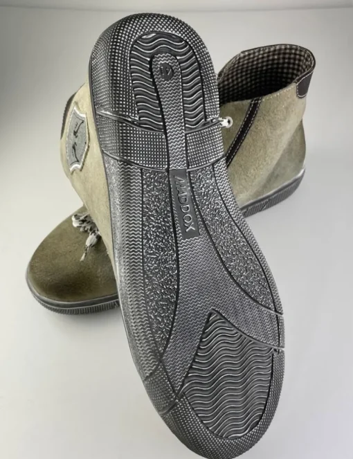 MADDOX Herren Trachten Leder Schuhe Hohe Sneaker "Marinus" | Stein